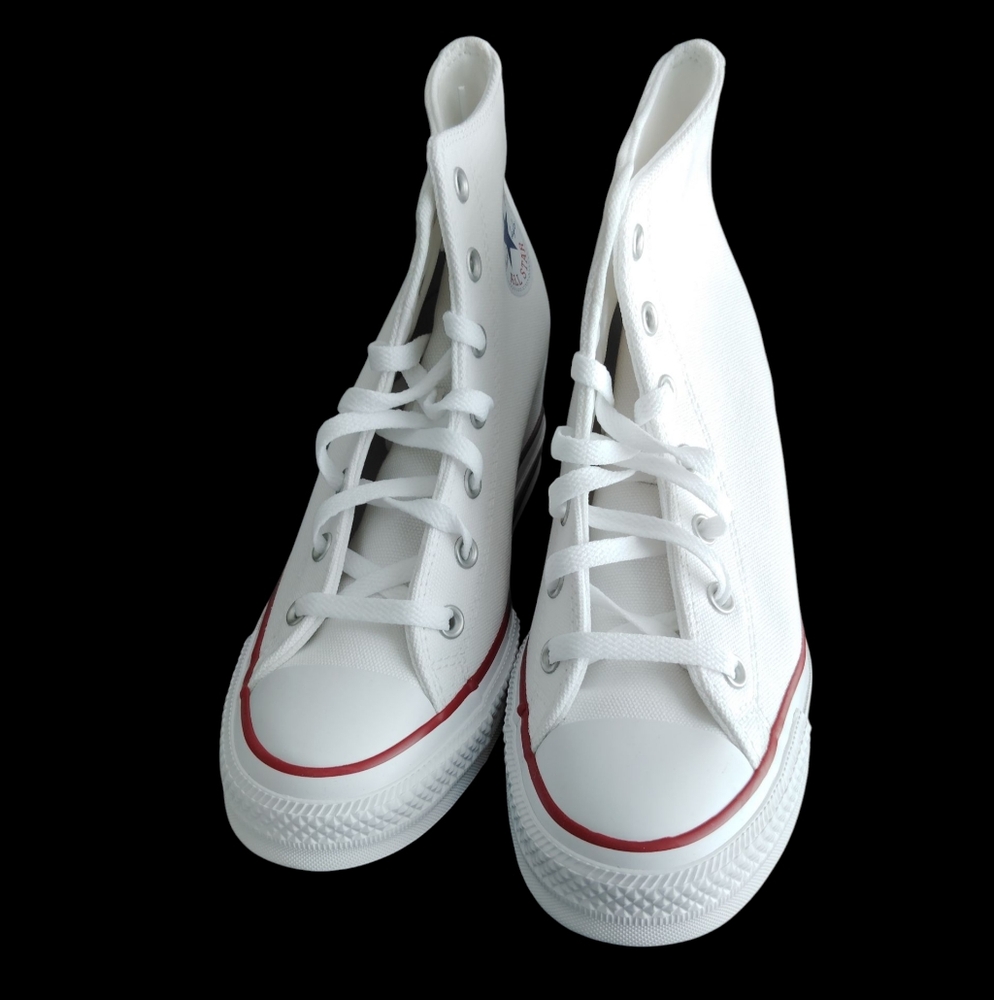 Converse Women's All‎ Star White Wedge Sneakers Sz 9.5 NWT